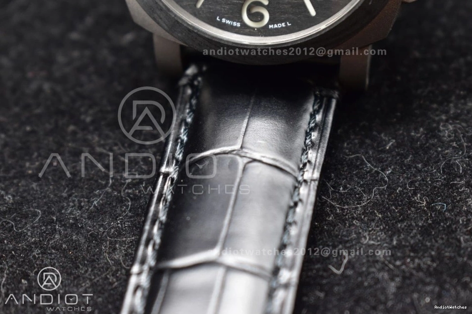 1:1 Dial UrbanStyle PAM1096 Super Best Luminor Titanium W Clone VSF P.9011 on Strap 986 GMT Edition 42mm Black Black Leather 0514